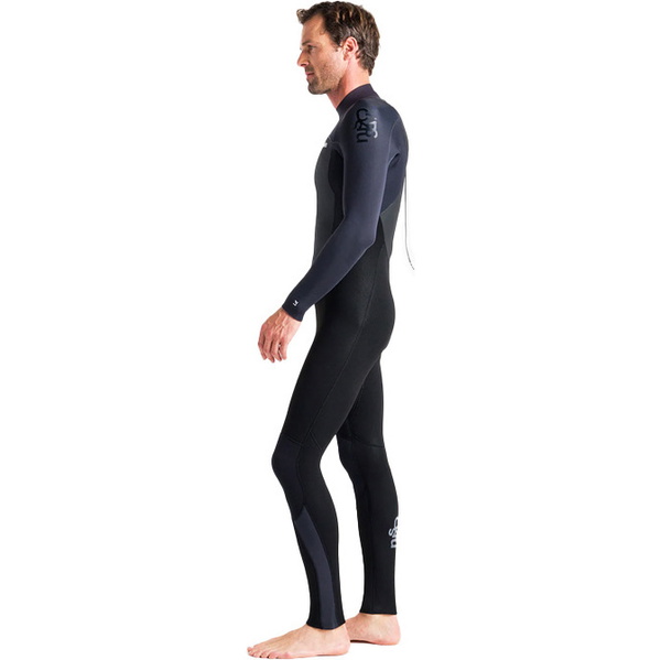 2025 C-Skins Mens Legend 4/3mm Back Zip Wetsuit C-LE43MBZ - Black / Anthracite